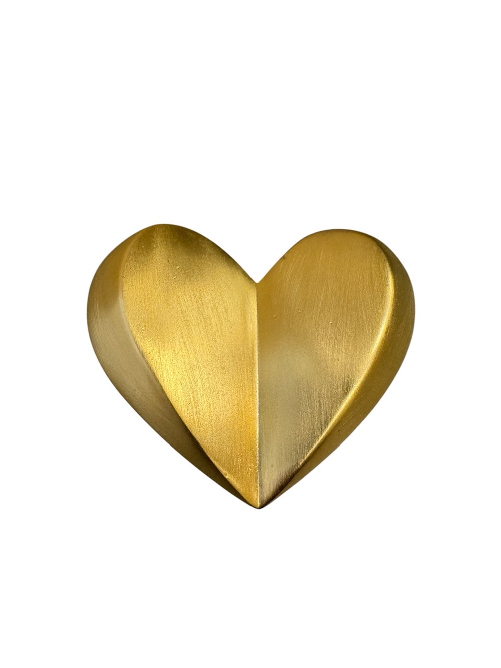 Givenchy vintage 80’s Matte Gold Heart Brooch